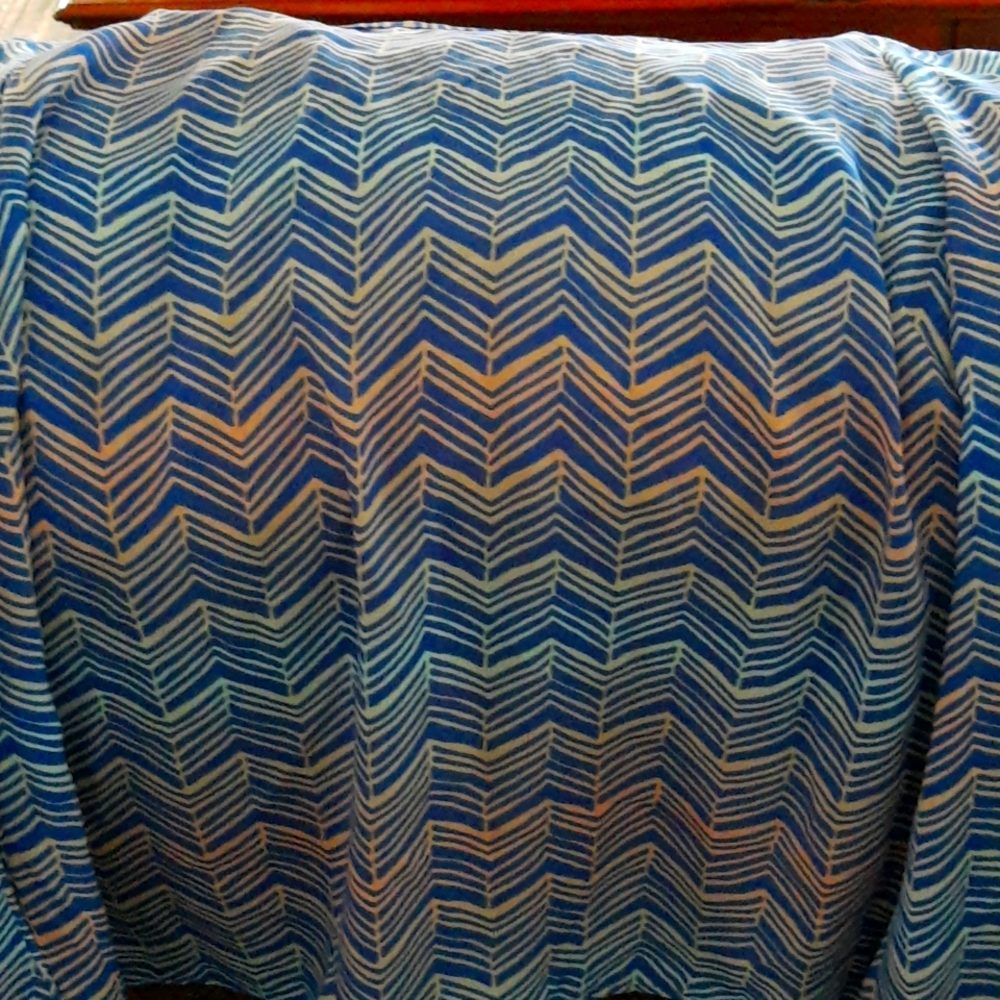 Multi-colored long sleeved blouse